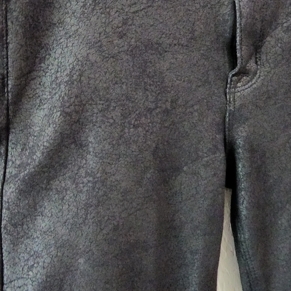 Hudson Midrise Nico Skinny Metallic black pants Echo - Picture 5 of 7